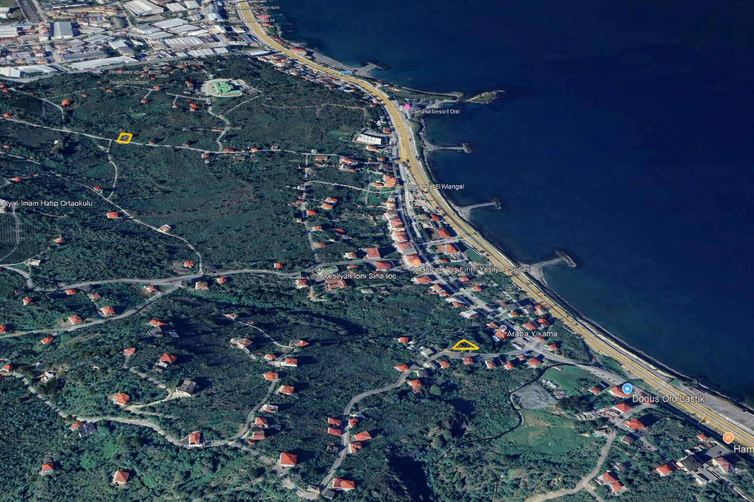 Trabzon Arsin Yeşilyalı’da Deniz Manzaralı Satılık Arsa – 4 Kat İmarlı