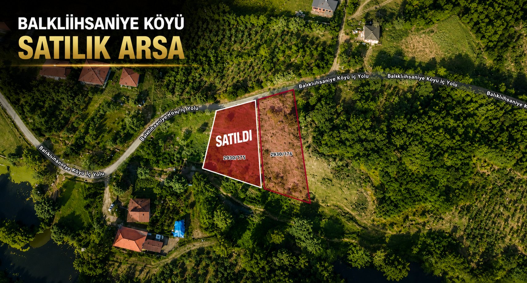 Satılık Arsa - Balıklıihsaniye Mahallesi, 1.245m² 2.5 Milyon TL Parsel 2